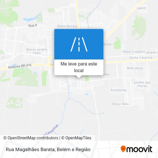 Rua Magalhães Barata mapa