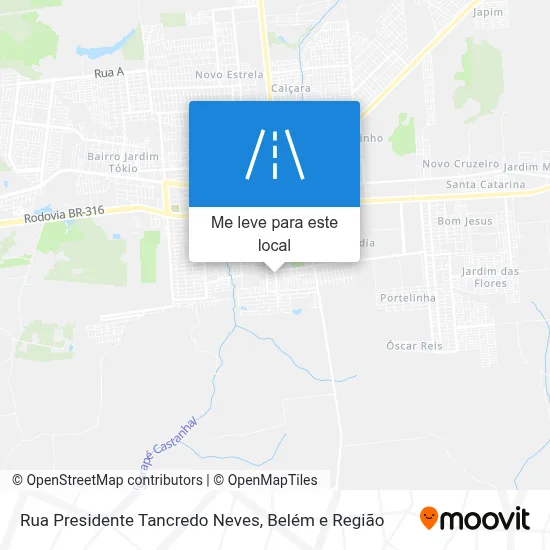 Rua Presidente Tancredo Neves mapa