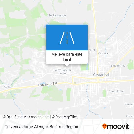 Travessa Jorge Alençar mapa