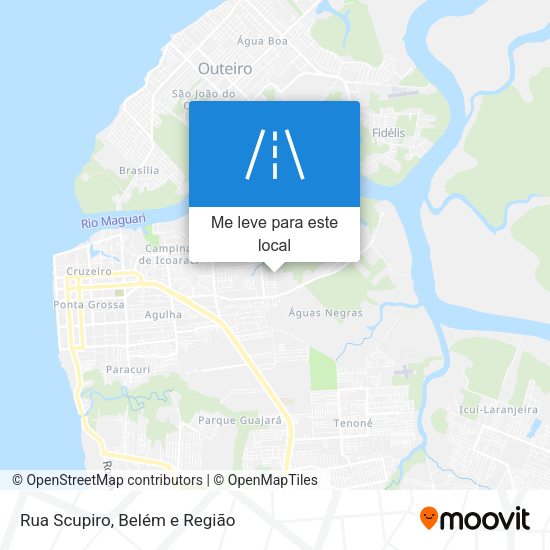 Rua Scupiro mapa
