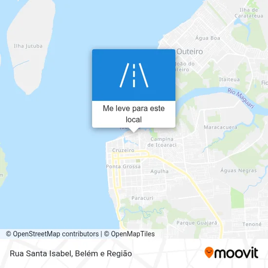 Rua Santa Isabel mapa