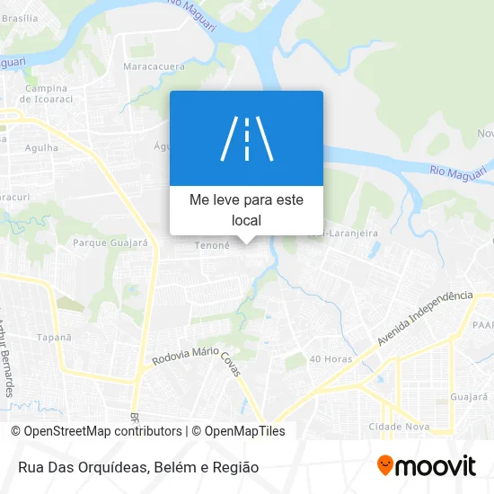 Rua Das Orquídeas mapa