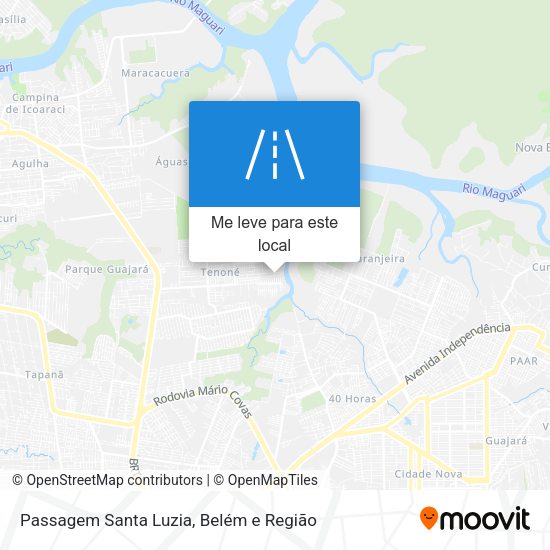 Passagem Santa Luzia mapa