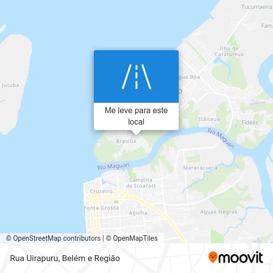 Rua Uirapuru mapa