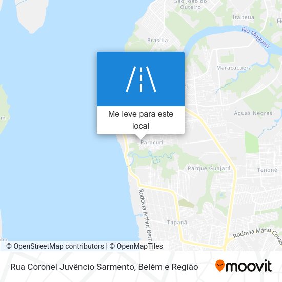 Rua Coronel Juvêncio Sarmento mapa