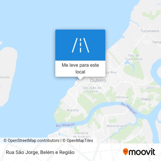 Rua São Jorge mapa
