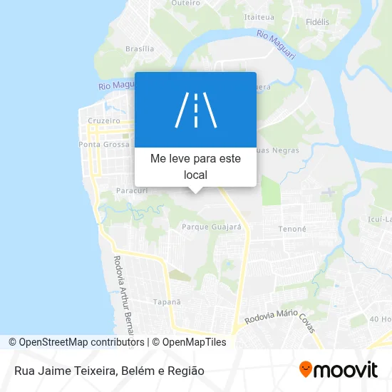 Rua Jaime Teixeira mapa
