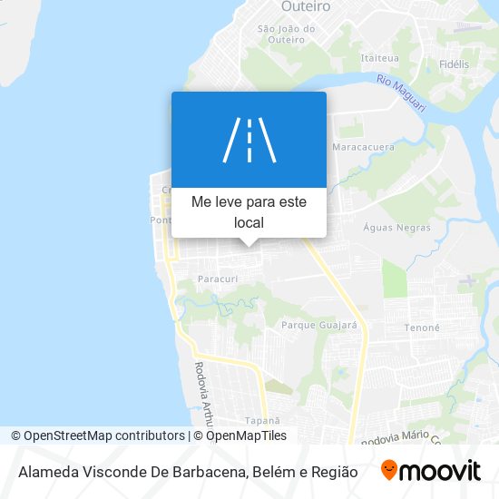 Alameda Visconde De Barbacena mapa