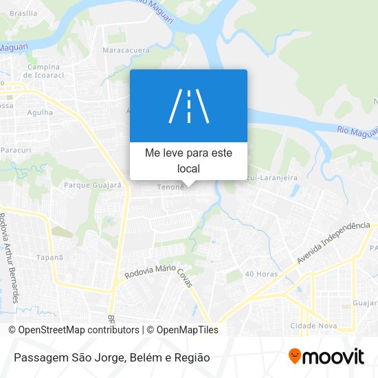 Passagem São Jorge mapa