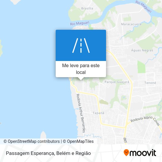 Passagem Esperança mapa