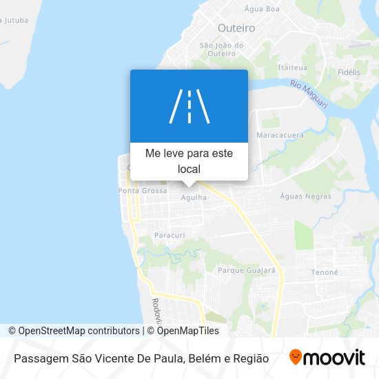 Passagem São Vicente De Paula mapa