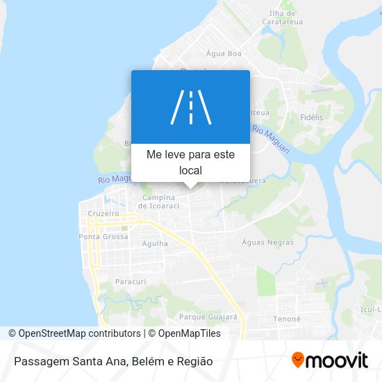 Passagem Santa Ana mapa