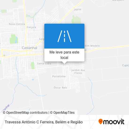 Travessa Antônio C Ferreira mapa