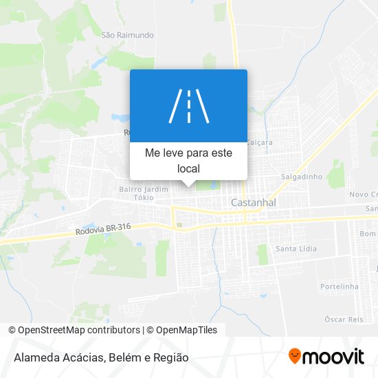 Alameda Acácias mapa