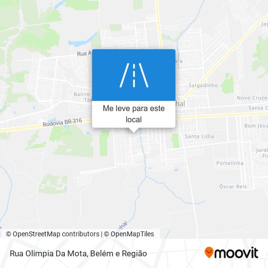 Rua Olímpia Da Mota mapa