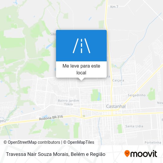 Travessa Nair Souza Morais mapa