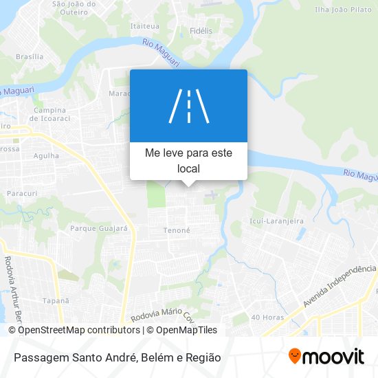 Passagem Santo André mapa