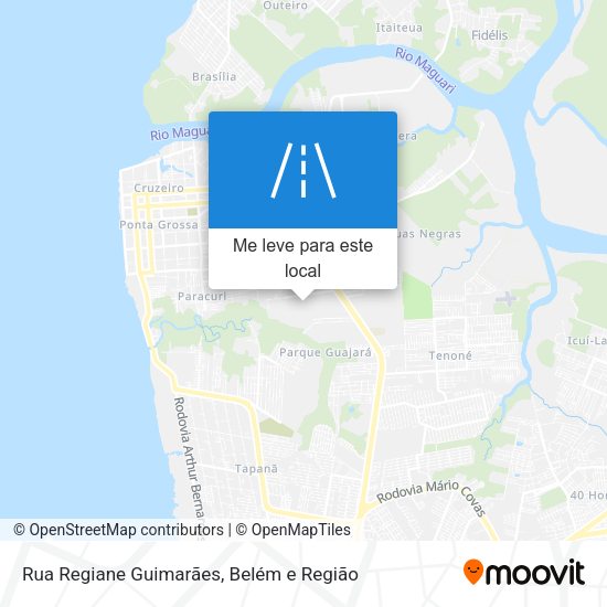 Rua Regiane Guimarães mapa