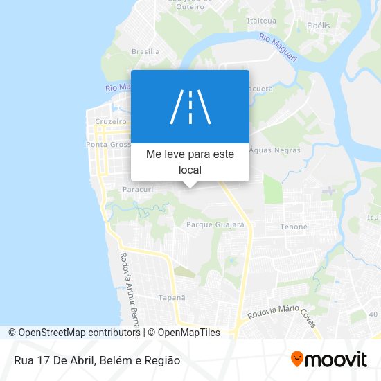Rua 17 De Abril mapa