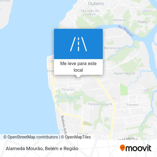 Alameda Mourão mapa