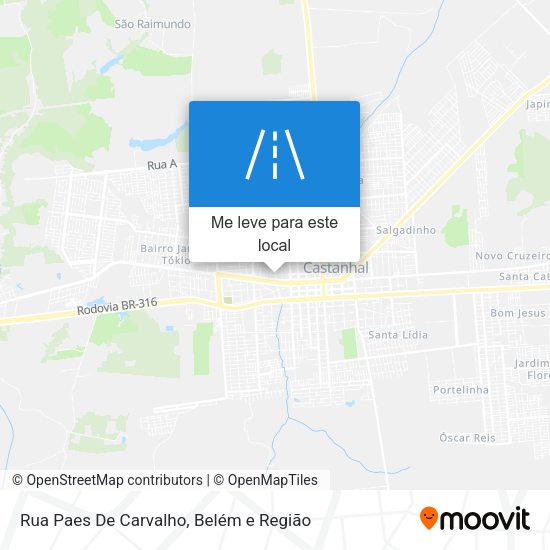 Rua Paes De Carvalho mapa