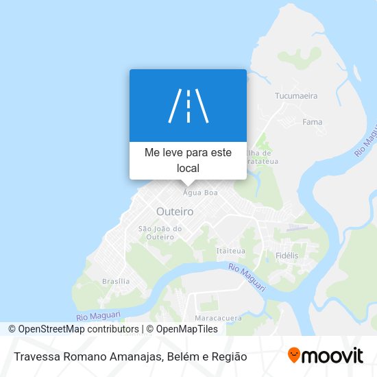 Travessa Romano Amanajas mapa