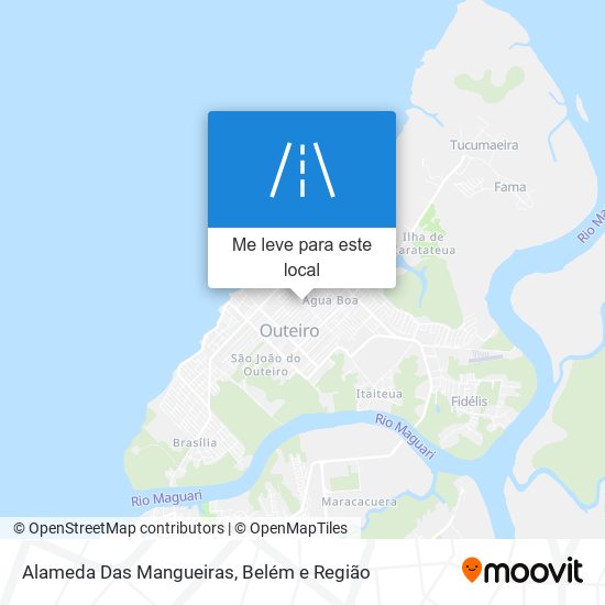 Alameda Das Mangueiras mapa