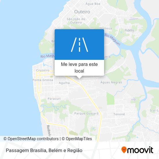 Passagem Brasília mapa