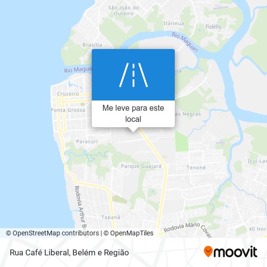 Rua Café Liberal mapa