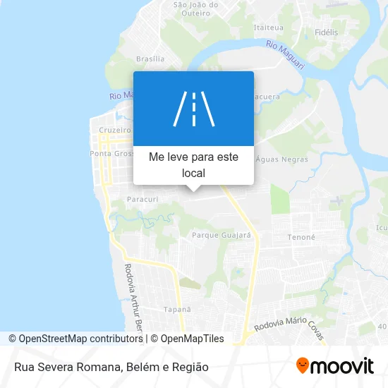 Rua Severa Romana mapa