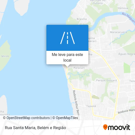 Rua Santa Maria mapa