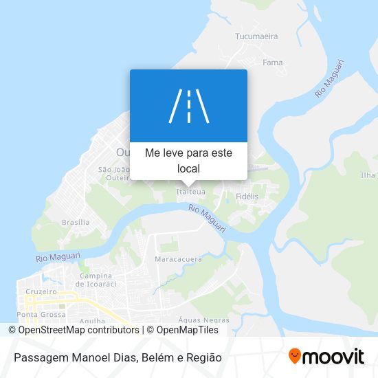 Passagem Manoel Dias mapa