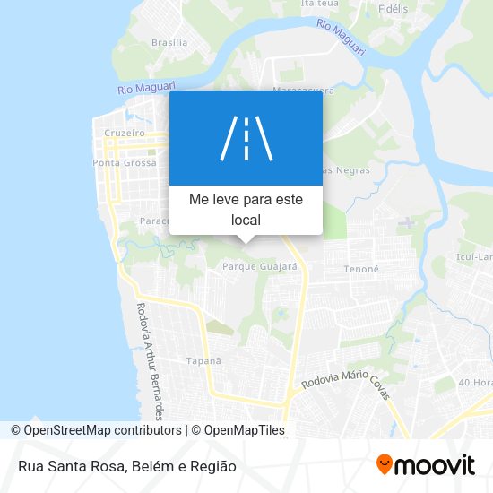 Rua Santa Rosa mapa