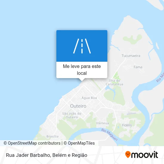 Rua Jader Barbalho mapa