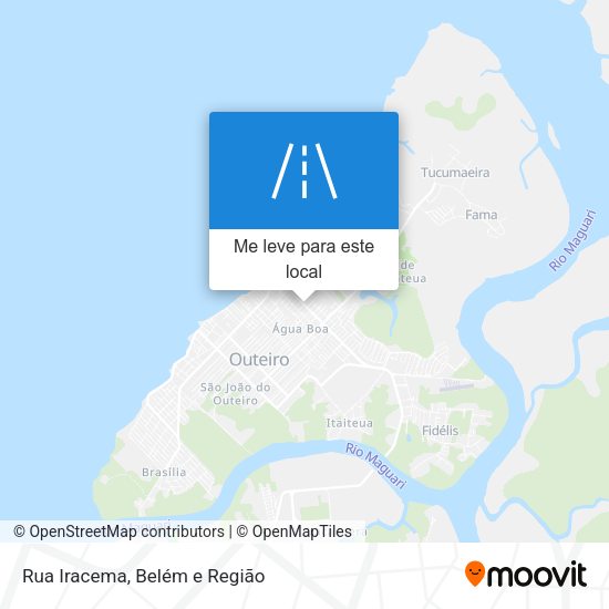 Rua Iracema mapa