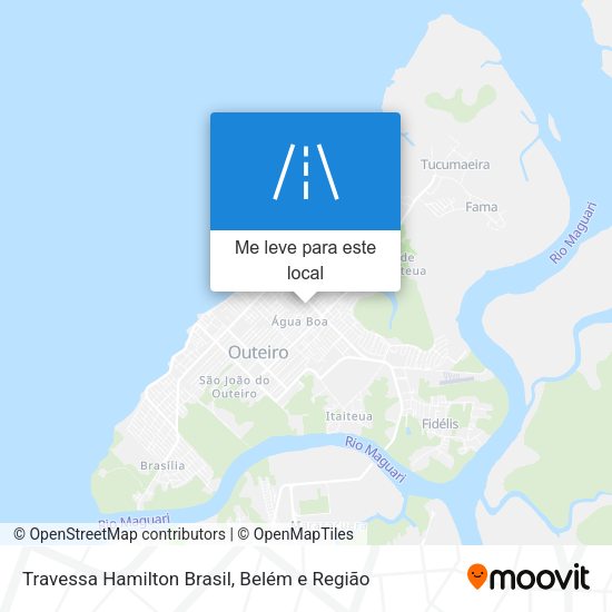 Travessa Hamilton Brasil mapa
