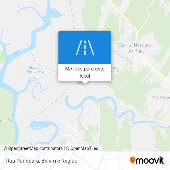 Rua Pariquara mapa