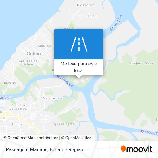 Passagem Manaus mapa