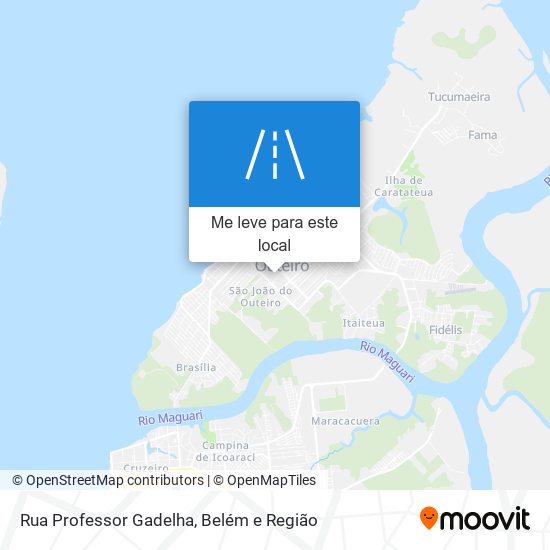 Rua Professor Gadelha mapa