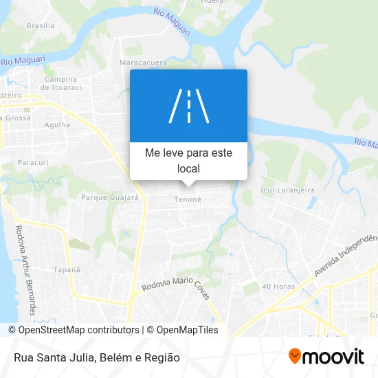 Rua Santa Julia mapa