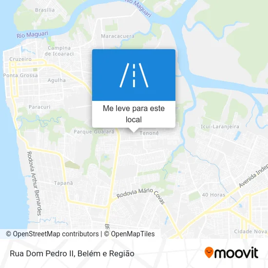 Rua Dom Pedro II mapa