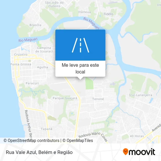 Rua Vale Azul mapa
