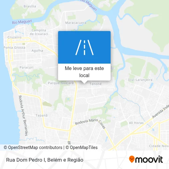 Rua Dom Pedro I mapa