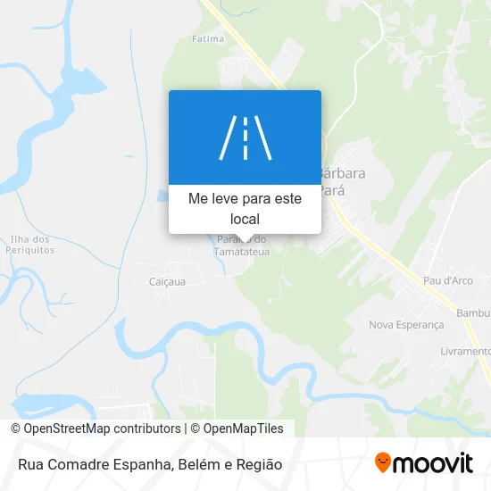 Rua Comadre Espanha mapa