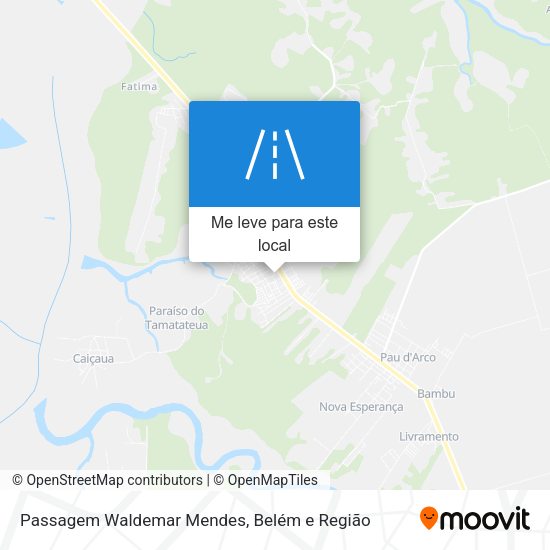 Passagem Waldemar Mendes mapa