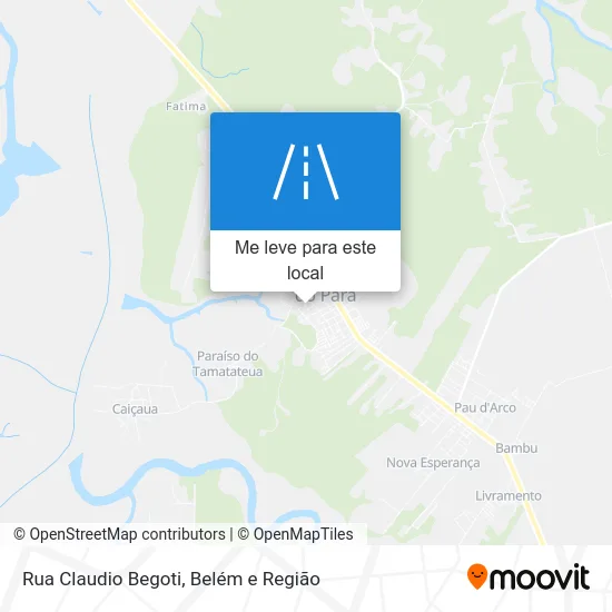 Rua Claudio Begoti mapa