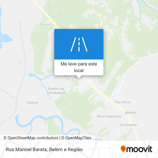 Rua Manoel Barata mapa