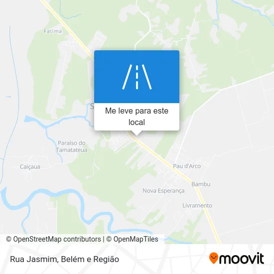 Rua Jasmim mapa
