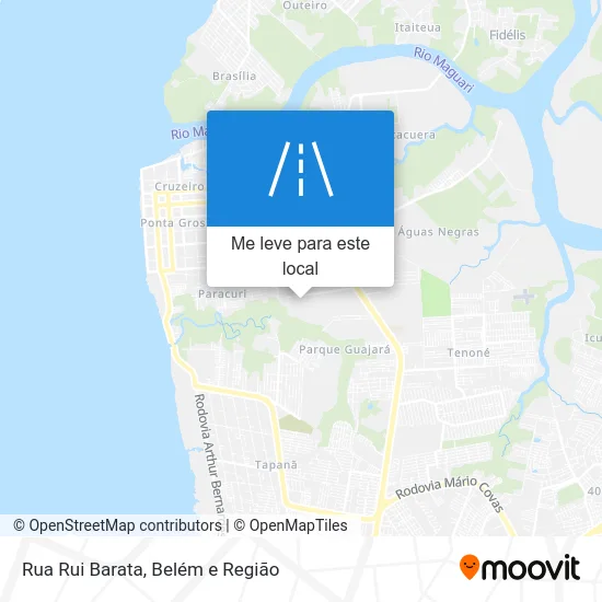 Rua Rui Barata mapa