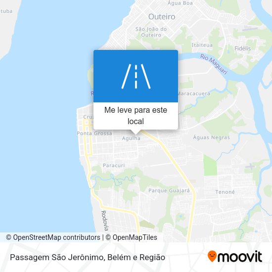 Passagem São Jerônimo mapa